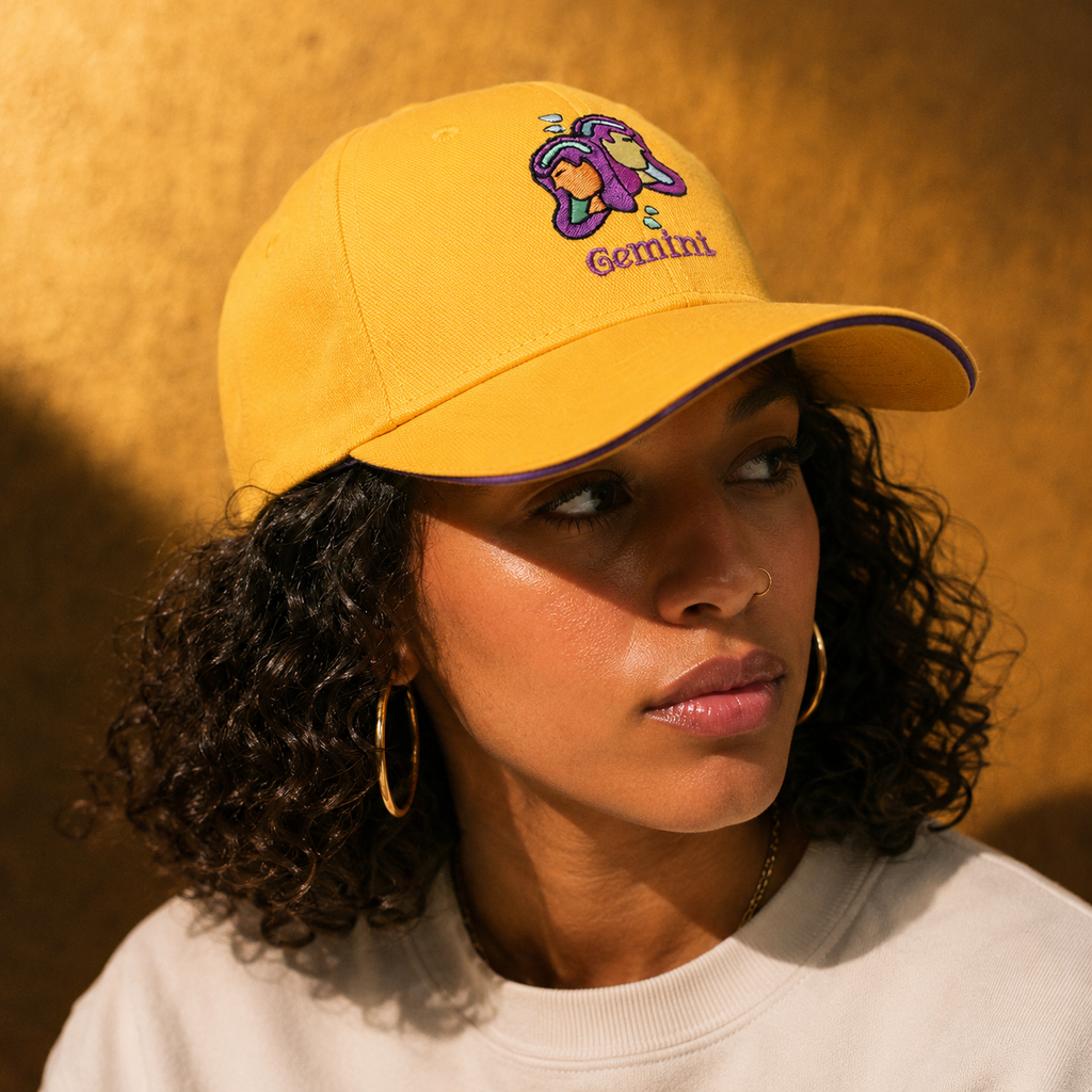 Gemini Zodiac Embroidered Cap
