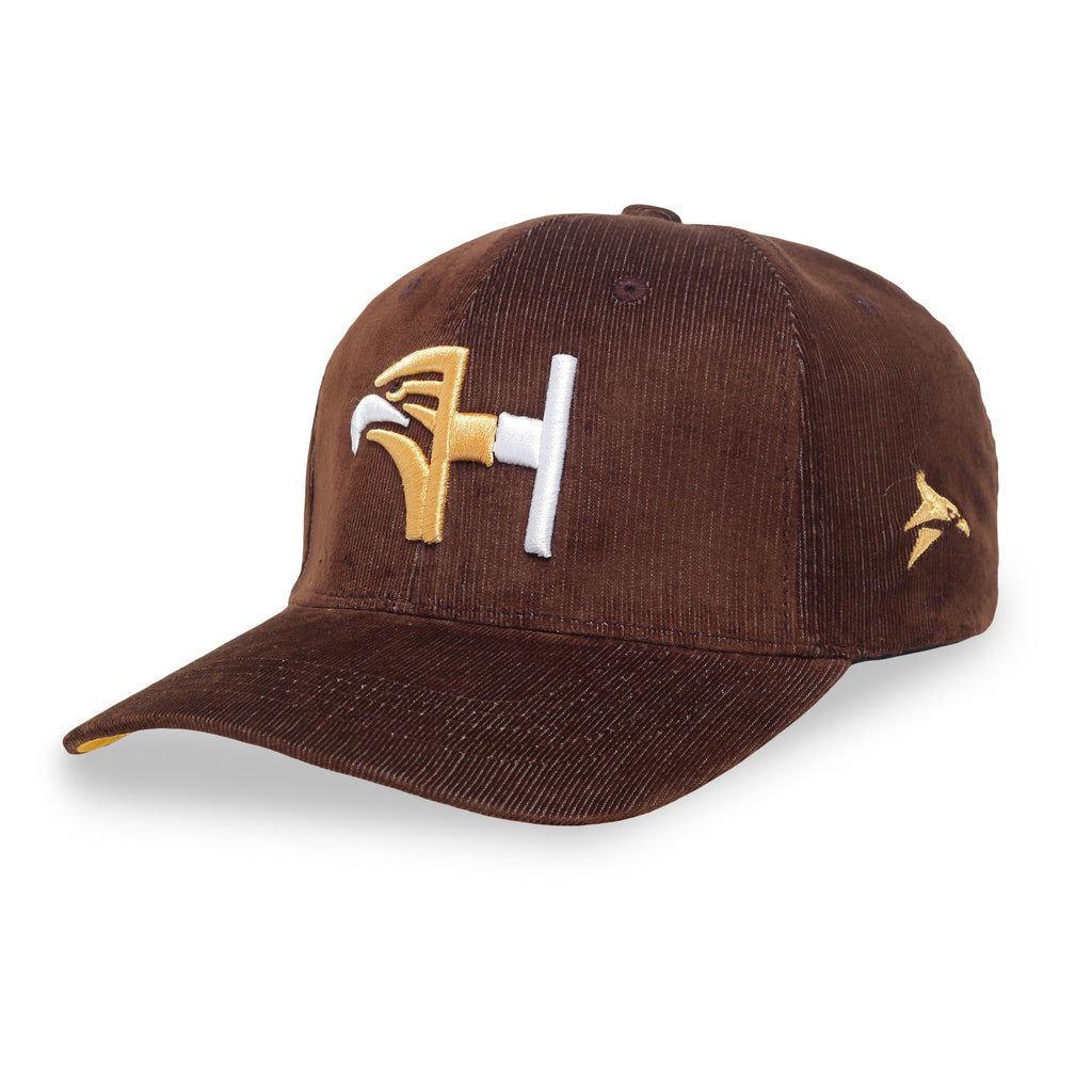 Hawk Emblem Corduroy Cap
