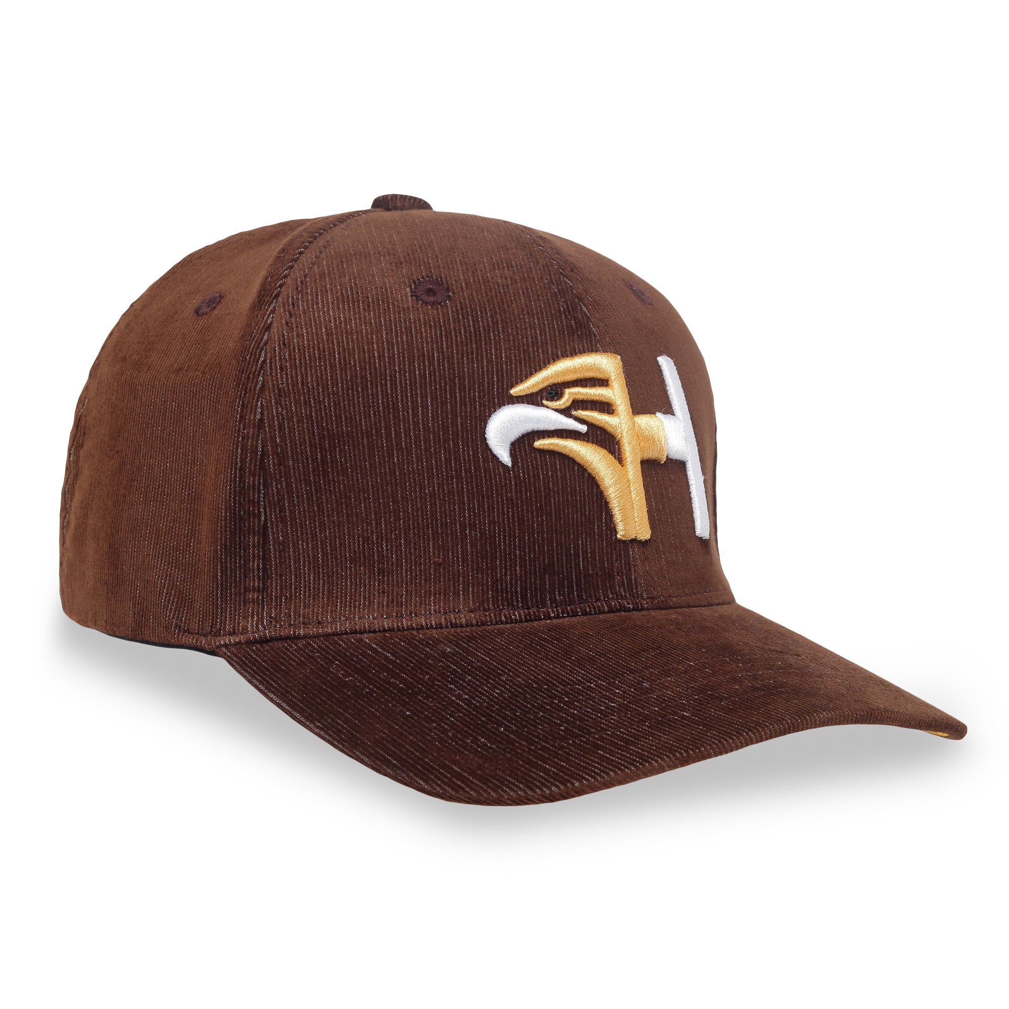 Hawk Emblem Corduroy Cap