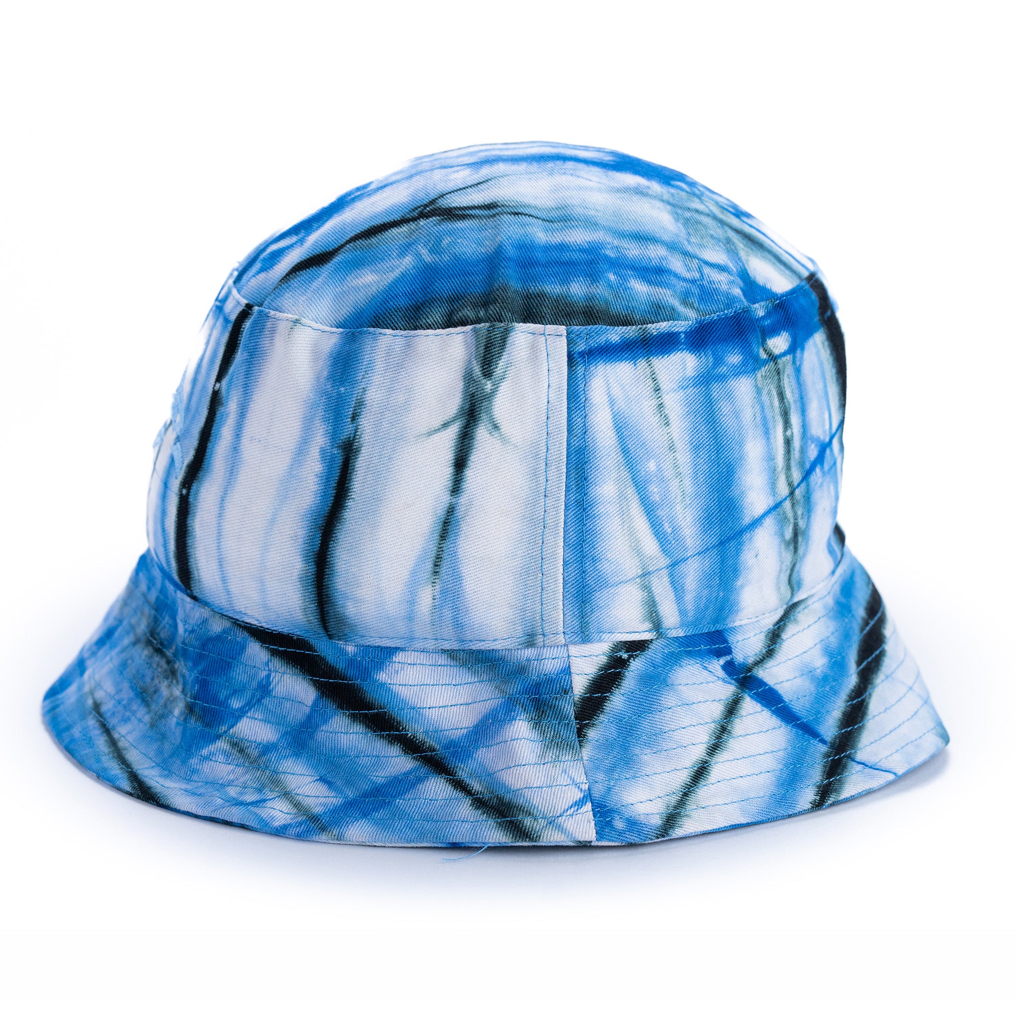 Blue Tie-Dye Bucket Hat