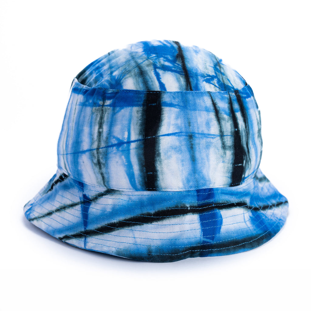 Blue Tie-Dye Bucket Hat