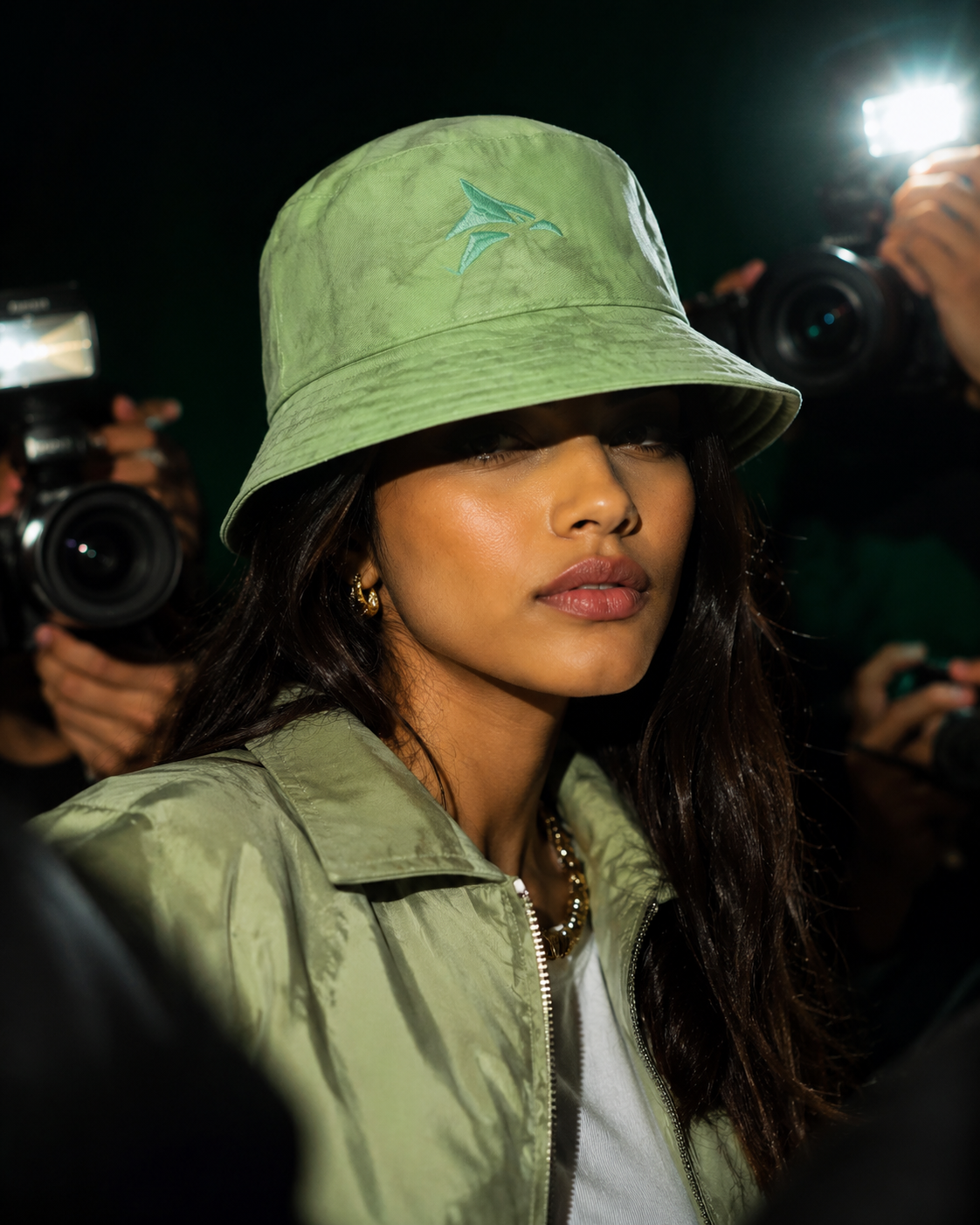 Green Pulse Bucket Hat