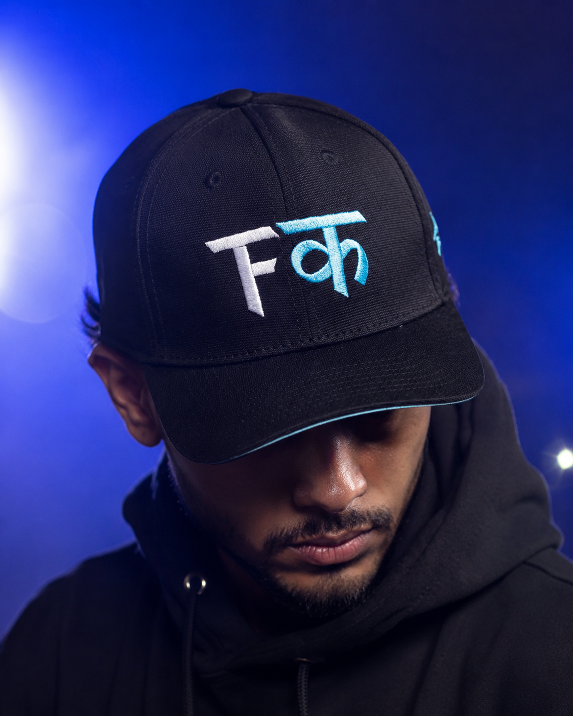 Black Embroidered Cap