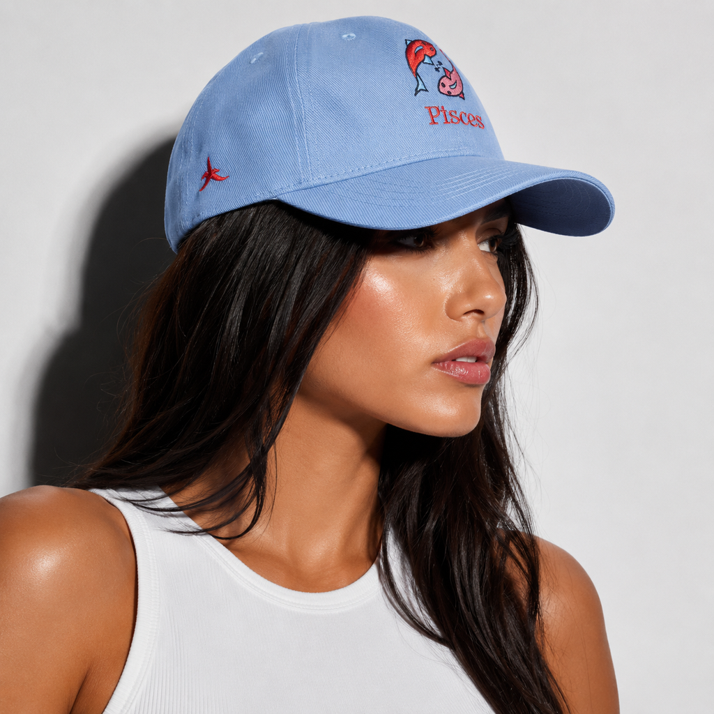 Pisces Zodiac Embroidered Cap