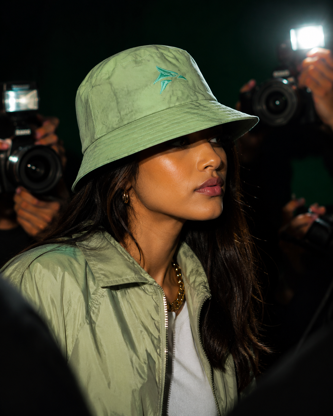 Green Pulse Bucket Hat