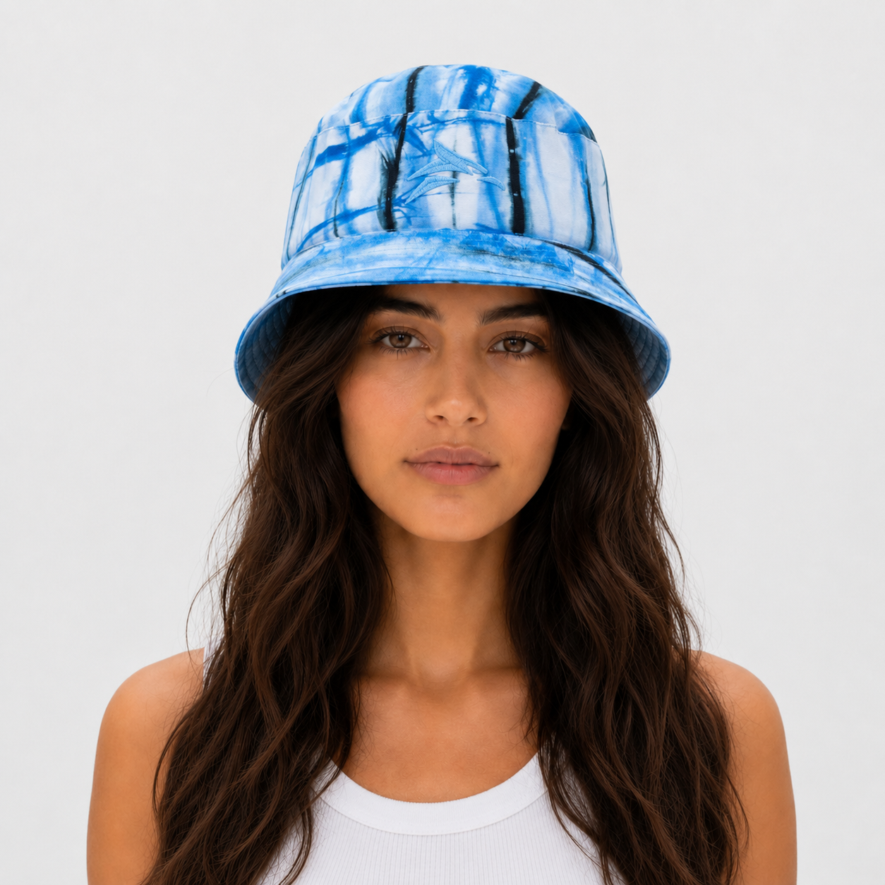 Blue Tie-Dye Bucket Hat