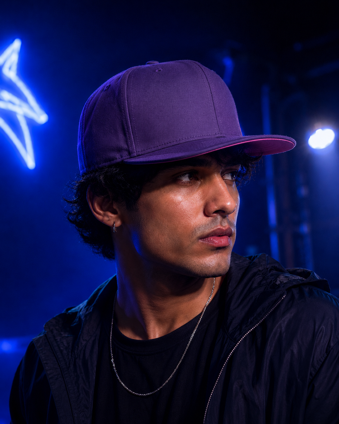 Violet Wave Cap